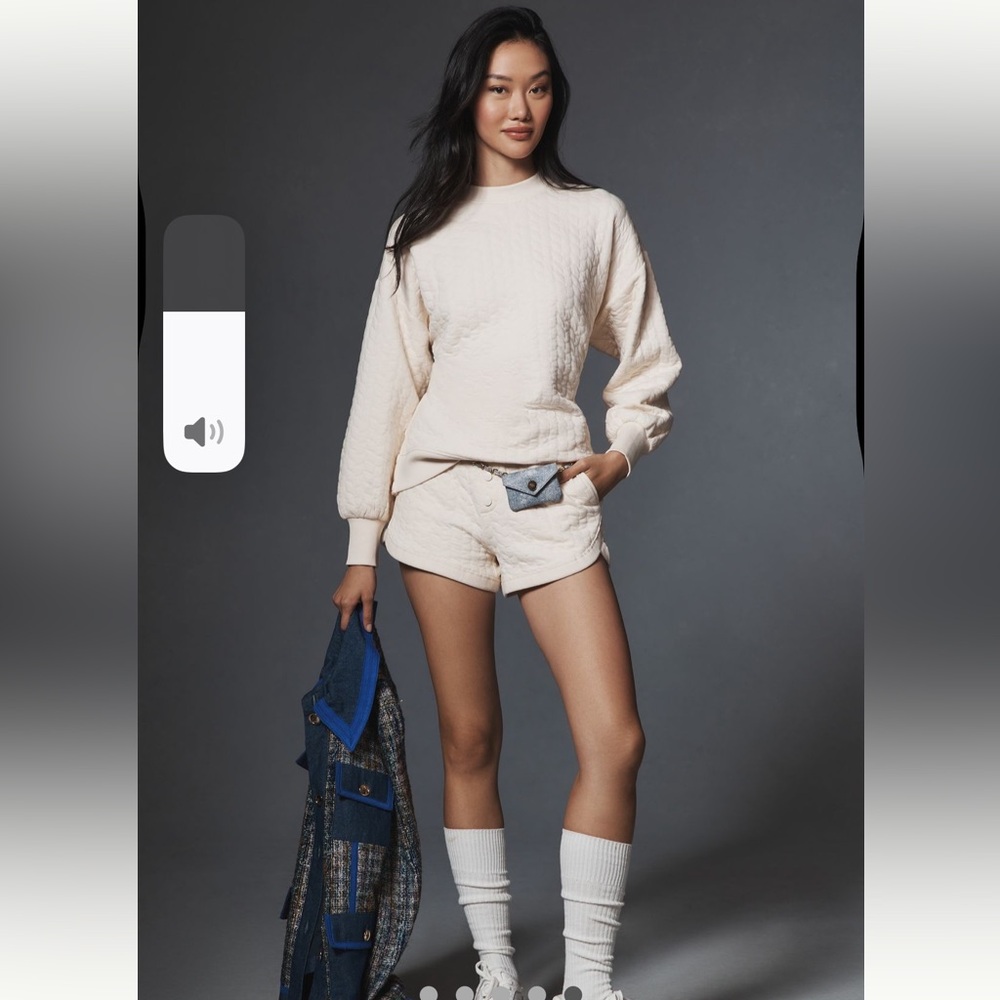 Grey State Long-Sleeve Quilted
Teddy Pullover for Anthropologie